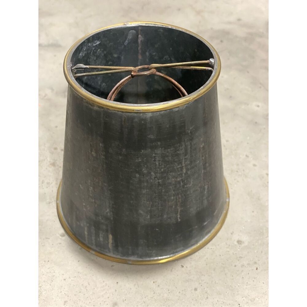 Vintage Small Stailess Steel Metal Lamp Shade